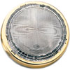 3232 Interior Lamp Round Clear Lens w/Switch 12V Brass Bezel - image 1