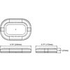 MLB 100 LED Light Bar, Fixed Mount [12-24V, AMBER] - image 2