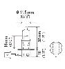 BULB H3 12V 55W PK22S T3.25 BULLET - image 1