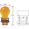 S8 Incandescent Bulb 12V 27W Amber - image 1