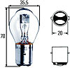 S11 Incandescent Bulb 24V 35/35W - image 1