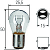 S8 Incandescent Bulb; 12V 21/5W; For PN [H23988021/H24988031/003236137/3431419137/341419127/00750221 - image 1