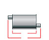Ultra Flow Muffler In/Out: 2-1/4" - image 1