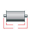 Exhaust ULTRA-FLO CTR IN/OUT 2" - image 1