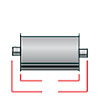 Exhaust ULTRA-FLO CTR IN/OUT 2" - image 1