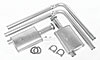 Universal Header Dual Kit Includes Super Turbo Mufflers - image 1