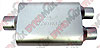 Aluminized 2.5" Centered Inlet/Dual 2.5" Outlets 9.75" x 4" x 13" Body - image 1