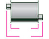 Thrush Turbo Muffler In/Out: 2" - image 1