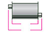 Thrush Turbo Muffler In/Out: 2-1/2" - image 1