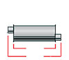 Super Turbo Muffler In/Out: 2" - image 1