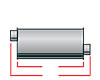 In/Out: 3" Body Length: 20" Muffler Size: 5-1/2" x 11" - image 1