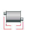 Super Turbo Muffler Inlet 2" Outlet 2.25 - image 1