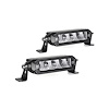 61012 Xtreme Series Bar, 6 in. Street Legal LED Fog Light with Amber Strobe, Pair - image 1