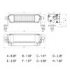 61012 Xtreme Series Bar, 6 in. Street Legal LED Fog Light with Amber Strobe, Pair - image 4