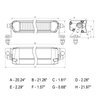 61033 Xtreme Series Bar, 20 in. Street Legal Driving & Fog Light & Amber Strobe - image 4