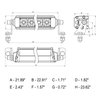 62133 Xtreme Series Rally Bar, 20 in. Single Row, Spot/Flood Combo - image 4
