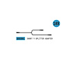 BB8S001X StrobeLink Y Splitter Adapter Short, Bulk Pack [10 pack] - image 1