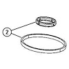 Oil Filter Adapter Seal Fits Select Dodge, Jeep and Ram Models [Inboard, Small] - image 1