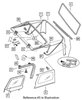 55175858AI Door Glass Frame Rail, Fits 2001-2006 Jeep Wrangler TJ - image 4