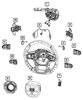 68545657AB Multifunction Switch for 2024 Ram 1500 Big Horn, Laramie, Limited, Limited Longhorn, Lone Star, Rebel, TRX, Tradesman - image 3