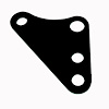 PL-0522 HD Pivot Plates, 2 Hole, Caltracs - image 1