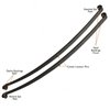 PS210-11 Parabolic Mono-Leaf Springs for 1955-1957 Chevrolet Bel Air, -1 in. Drop Height - image 2