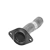 18171 Prebent Exhaust Pipe; 1998-2004 Isuzu Rodeo Rear, 1998-2002 Honda Passport Center
