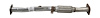38011 Prebent Exhaust Pipe; 1999-2002 Nissan Quest, 1999-2002 Mercury Villager