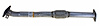 38118 Prebent Exhaust Pipe; 2013-2016 Dodge Dart Front - image 1
