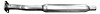 38719 Exhaust Resonator; 2012-2019 Subaru Forester, Outback, Impreza, Legacy, XV Crosstrek, Crosstrek - image 1