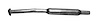 48676 Prebent Exhaust Pipe; 2004-2008 Acura TL Center - image 1