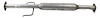 48734 Prebent Exhaust Pipe; 2006-2008 Kia Optima - image 1