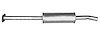 48742 Prebent Exhaust Pipe; 2012-2018 Ford Focus - image 1