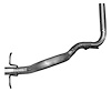 54207 Exhaust Tail Pipe; 2004-2009 Ford E-350 Super Duty, 2009-2013 Ford E-250 - image 1