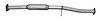 58476 Prebent Exhaust Pipe; 2004-2007 Subaru Impreza Rear - image 1