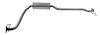58542 Prebent Exhaust Pipe; 2009-2013 Honda Fit - image 1