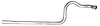 58567 Prebent Exhaust Pipe; 2011-2014 Ford Mustang Left - image 1