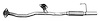58571 Prebent Exhaust Pipe; 2011-2014 Ford Edge - image 1