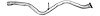 58843 Prebent Exhaust Pipe; 2012-2016 Subaru Impreza, 2013-2015 Subaru XV Crosstrek, 2016-2017 Subaru Crosstrek - image 1