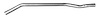 58845 Prebent Exhaust Pipe; 2015-2019 Ford Edge - image 1