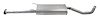 60009 Exhaust Muffler Assembly; 2014-2019 Toyota Highlander - image 1
