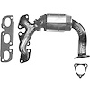 641205 Federal/EPA Catalytic Converter - Direct Fit w/ Integrated Manifold; Fits Select Mazda - image 1