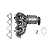 641374 Federal/EPA Catalytic Converter - Direct Fit w/ Integrated Manifold; 2002-2007 Mitsubishi Lancer Front - image 1