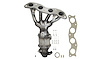 641377 Federal/EPA Catalytic Converter - Direct Fit w/ Integrated Manifold; Fits Select Honda - image 1