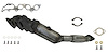 641390 Federal/EPA Catalytic Converter - Direct Fit w/ Integrated Manifold; 2009-2010 Ford Focus, Focus Front - image 1