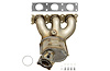 641433 Federal/EPA Catalytic Converter - Direct Fit w/ Integrated Manifold; Fits Select Volvo - image 1