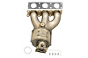 641434 Federal/EPA Catalytic Converter - Direct Fit w/ Integrated Manifold; Fits Select Volvo - image 1