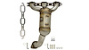 641458 Federal/EPA Catalytic Converter - Direct Fit w/ Integrated Manifold; Fits Select Dodge/Chrysler - image 1