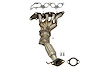 641460 Federal/EPA Catalytic Converter - Direct Fit w/ Integrated Manifold; Fits Select Ford - image 1