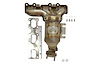 641479 Federal/EPA Catalytic Converter - Direct Fit w/ Integrated Manifold; Fits Select Ford - image 1
